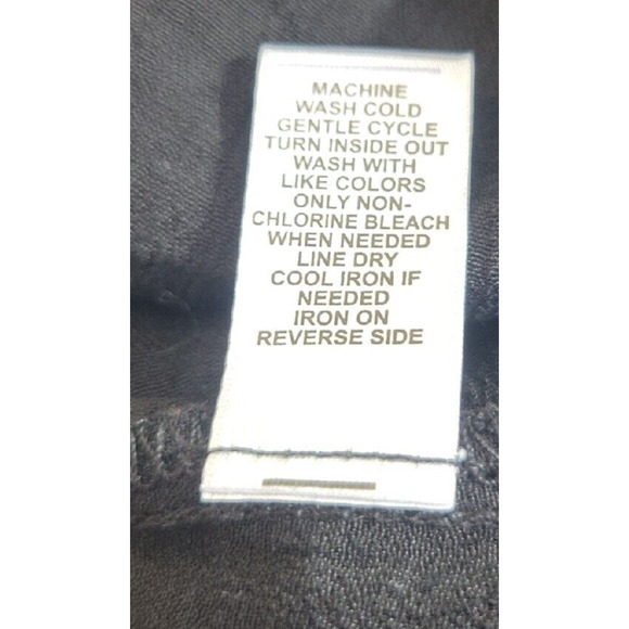 Cato Black Goth Crochet Smocked 3/4 Sleeve Boho Peasant Top Plus Size 18/20W - Picture 9 of 9